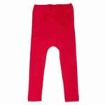Colanți pentru copii din lână merinos și mătase, red