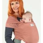 Wrap elastic pentru nou-născut ISARA, rusty rose