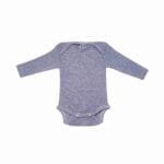 Body Cosilana din lână merinos, mătase și bumbac organic, blue