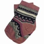 Șosete pentru bebeluși, 80% lână merinos rose, Grodo