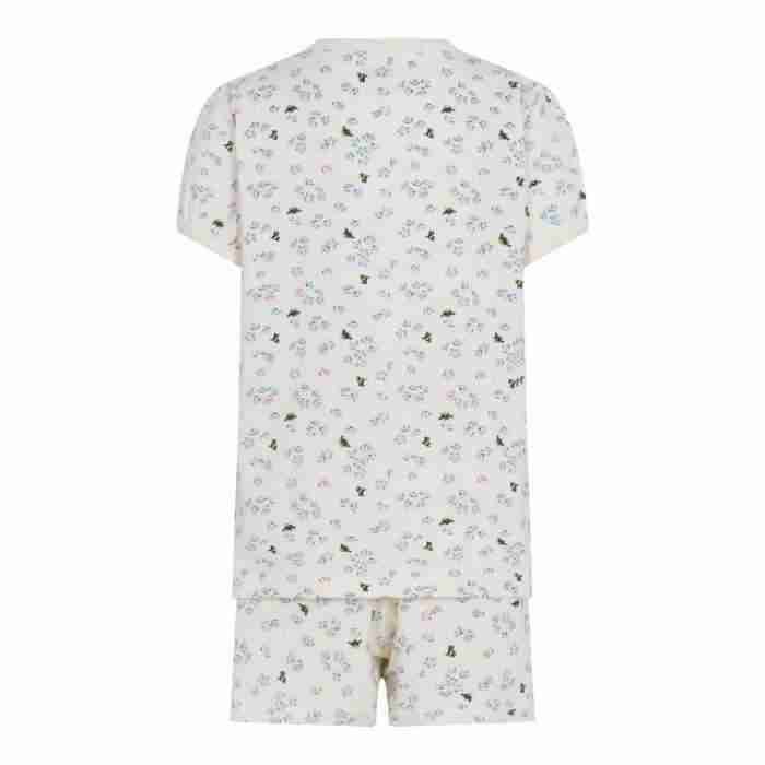 Set tricou și pantalon din bumbac organic, flowers by Celavi - imagine 2