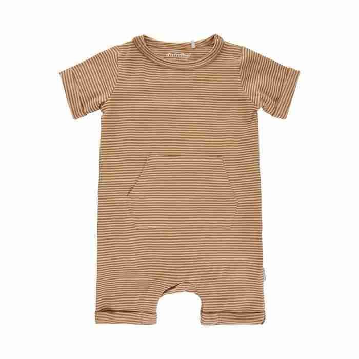 Jumpsuit cu buzunar din bumbac organic, Minymo