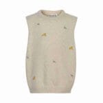Vestă tricotată din bumbac organic, Minymo