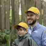 Șapcă pentru copii și adulți Pickapooh, protecție UV60, golden