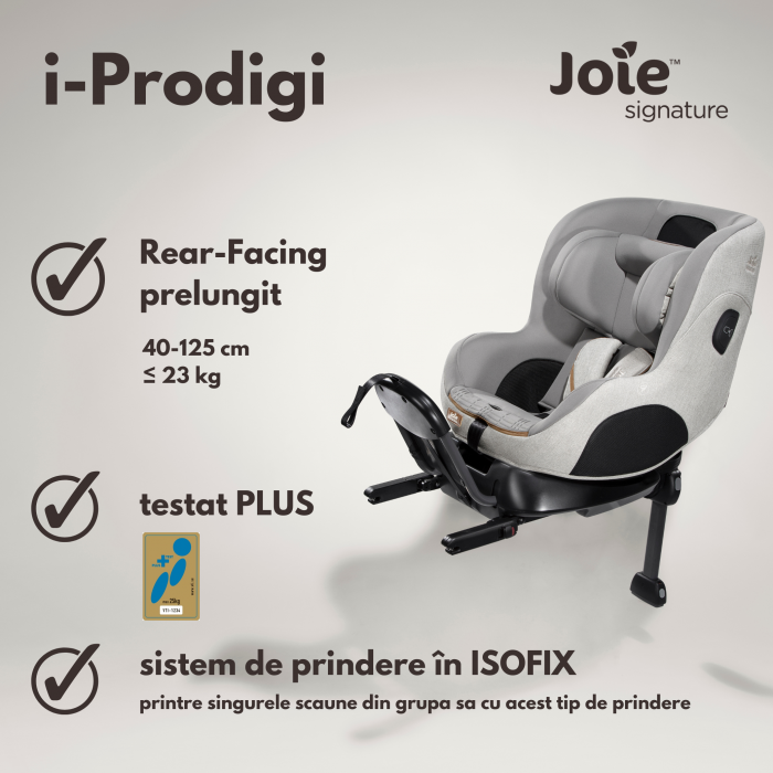 Scaun auto i-Size Joie i-Prodigi Signature, nastere-125 cm - imagine 2