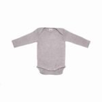 Body Cosilana din lână merinos și mătase, grey