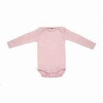 Body Cosilana din lână merinos și mătase, rose