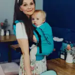 Marsupiu Little Frog ergonomic, pentru nou-născut, din in