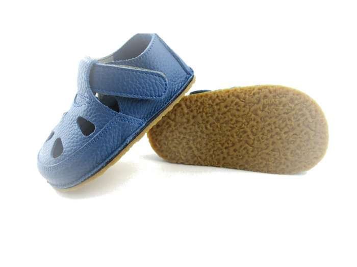 Sandale barefoot Avus, pentru primii pași, Blue - imagine 2