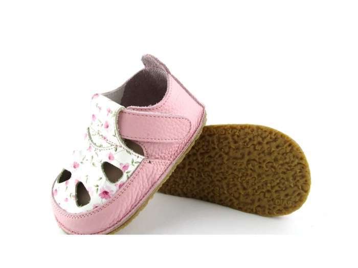 Sandale barefoot Avus, pentru primii pași, pink - imagine 2