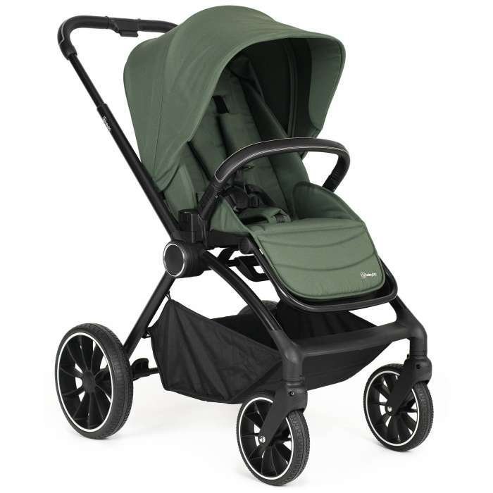 Carucior 3 in 1 Babygo Harmony cu maner reglabil, Green - imagine 4