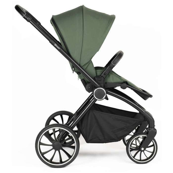 Carucior 3 in 1 Babygo Harmony cu maner reglabil, Green - imagine 6