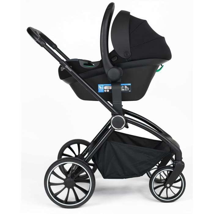 Carucior 3 in 1 Babygo Harmony cu maner reglabil, Green - imagine 8