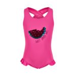 Costum de baie UPF 40+, pentru copii, pink, Color Kids