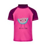 Tricou de plajă/înot cu protecție UPF 50+, Pink, Color Kids