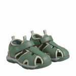 Sandale primii pași, cu velcro, Green by Color Kids