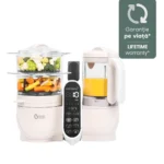 Robot multifunctional Nutribaby 5 in1, sticla si otel inoxidabil, BabyMoov