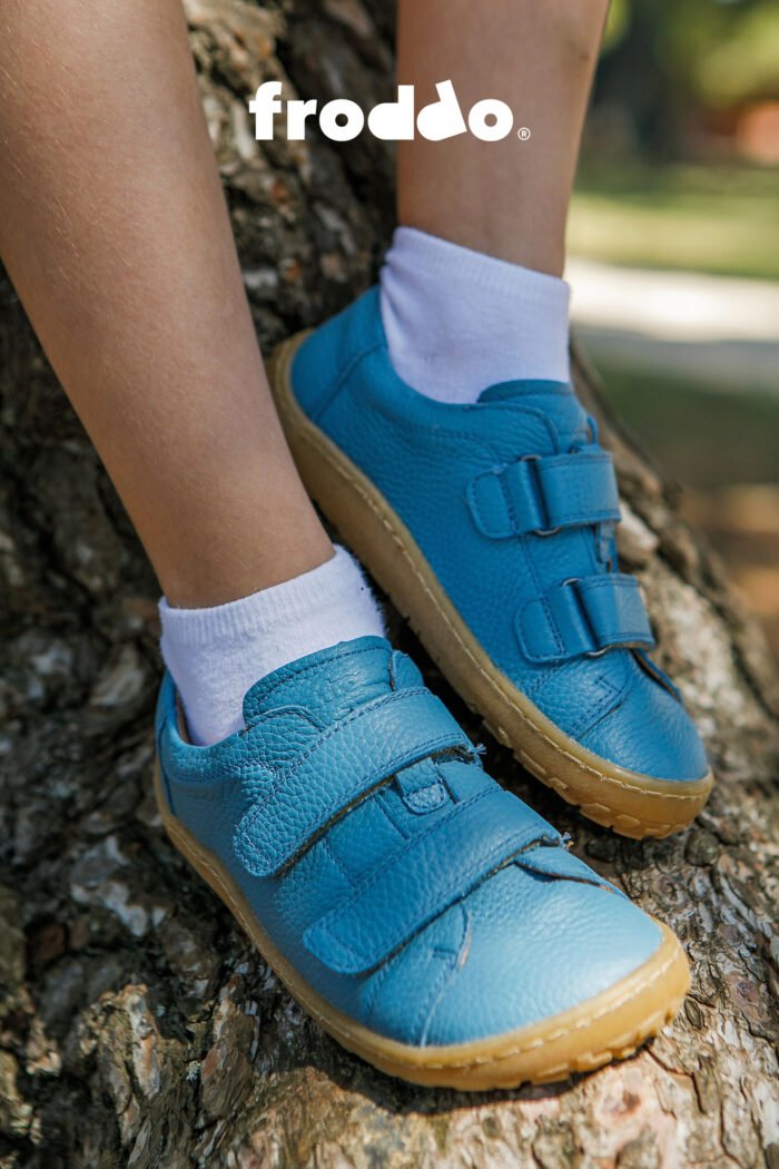 Sneakers Froddo barefoot cu velcro, Jeans - imagine 6