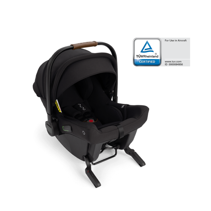 Scoică auto cu ISOFIX integrat PIPA urbn Caviar, nastere - 75 cm