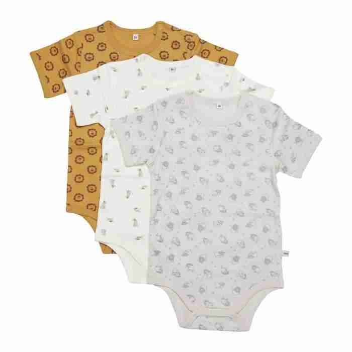 Set de 3 body cu manecă scurtă, Pippi Babywear