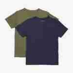 Set 2 tricouri din bumbac organic, olive, Minymo