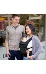 Marsupiu Ergobaby Adapt Soft Touch Cotton, Onyx Black - imagine 2