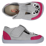 Teniși textili pentru primii pași, Elf Texas Panda by Bar3foot