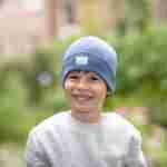 Fes Pickapooh, lână merinos și mătase, jeans