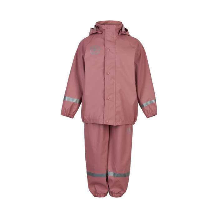 Costum impermeabil pentru ploaie, ash rose, Color Kids