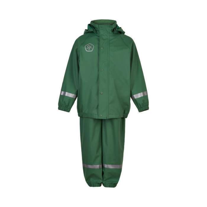 Costum impermeabil pentru ploaie, green, Color Kids