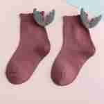 Șosete cu aripi din bumbac, purple