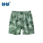 Pantaloni scurți pentru copii din bumbac, green leaf