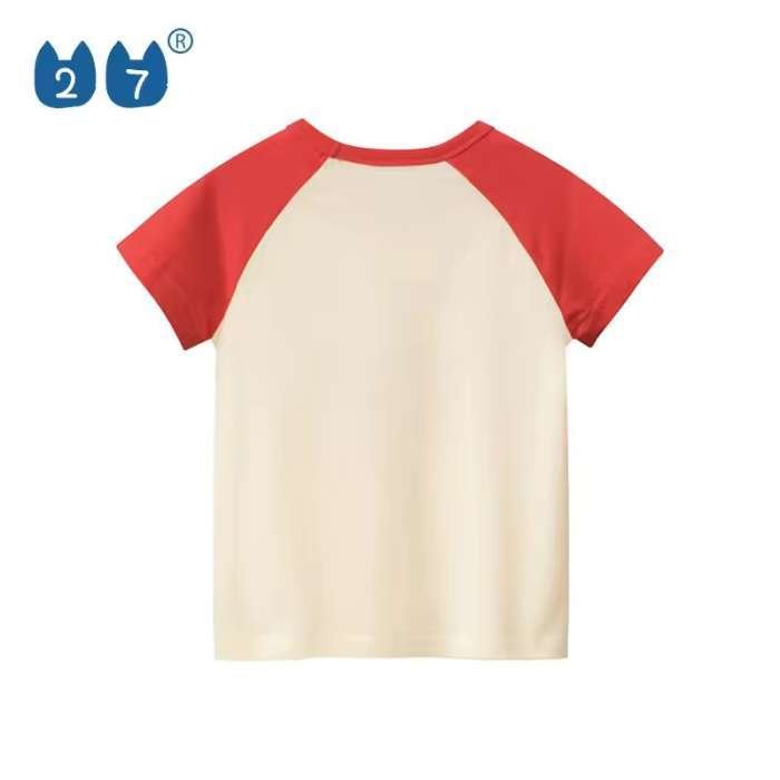 Tricou pentru copii din bumbac tricotat, strawberry - imagine 2