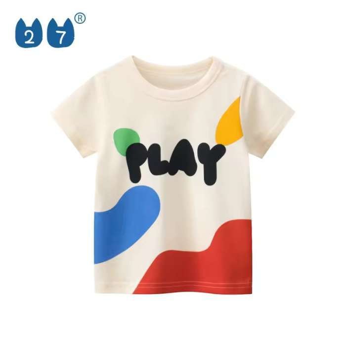 Tricou pentru copii din bumbac tricotat, Play