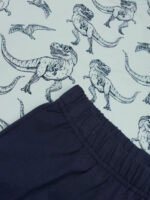 Set tricou și pantalon din bumbac organic, dino by Minymo - imagine 2