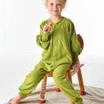 Overall din lână merinos frotte/flausata green, Cosilana