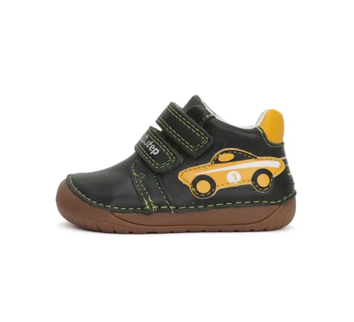 Pantofi din piele barefoot pentru copii DD STEP, Emerald