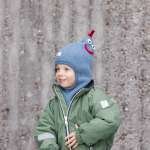 Cagula fleece din lana merinos Max Pickapooh, jeans