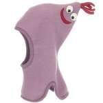 Cagula fleece din lana merinos Max Pickapooh, rose