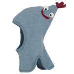 Cagula fleece din lana merinos Max Pickapooh, ice-blue