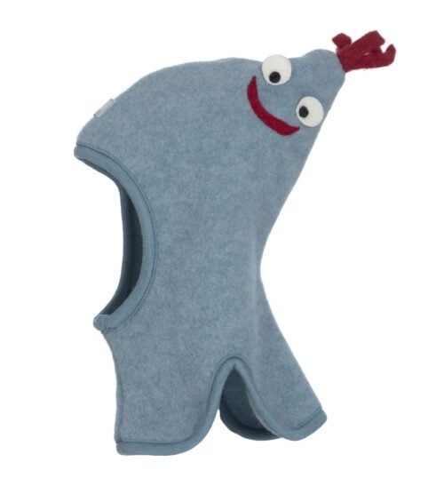 Cagula fleece din lana merinos Max Pickapooh, ice-blue