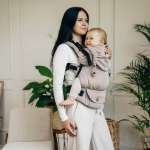 Marsupiu ergonomic, Lenny Lamb UpGrade Almond, 0+luni