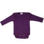 Body Cosilana din lână merinos și mătase, purple