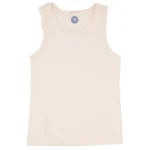 Maiou din lana merinos, matase și bumbac, alb, Cosilana