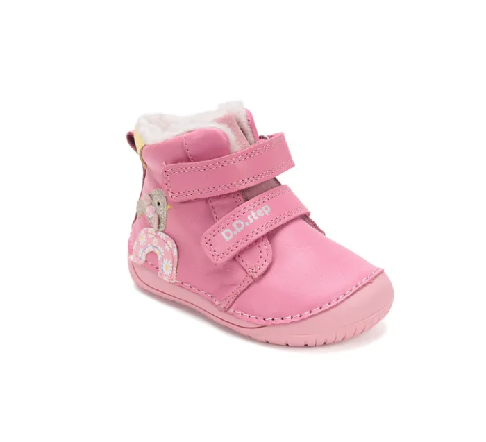 Ghete îmblănite copii DD Step Roz - W070-52624B - imagine 3