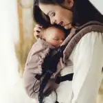 Marsupiu ergonomic Little Frog, 0-36 luni, Linen Mocha