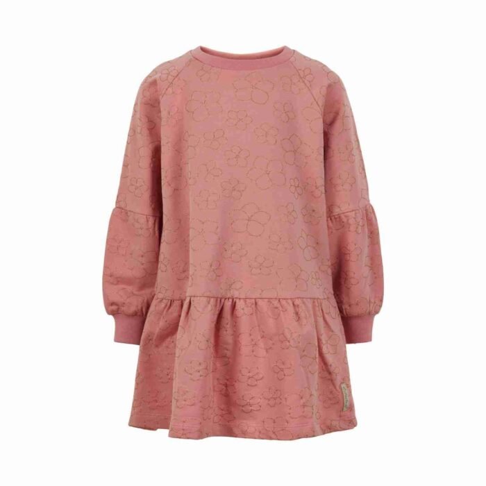 Rochie cu mâneci raglan, imprimeu cu sclipici, Minymo - imagine 1