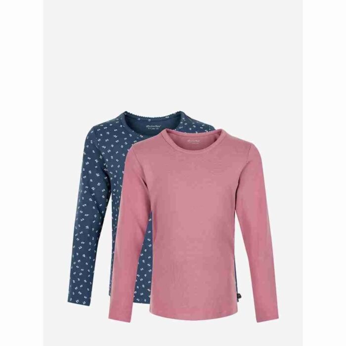 Set cu 2 bluze din bumbac organic, mesa rose, Minymo - imagine 1