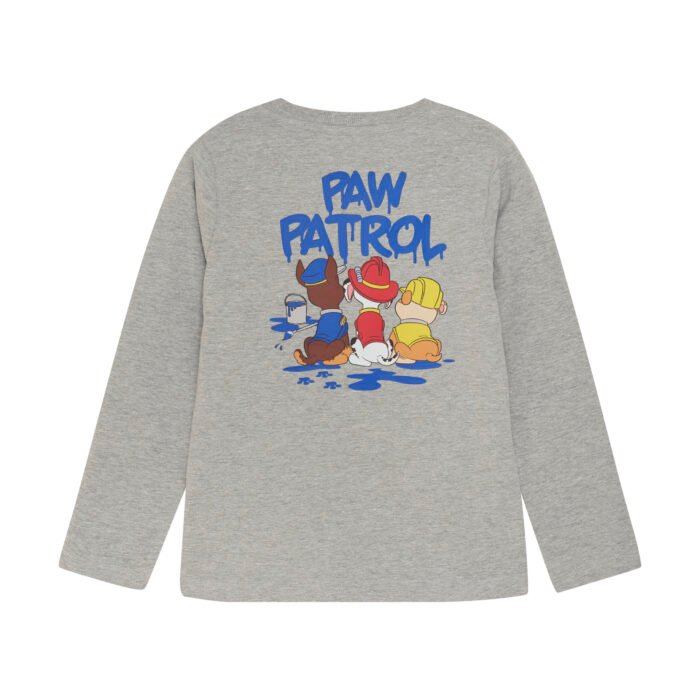 Tricou cu maneca lunga cu imprimeu Paw Patrol, Minymo - imagine 2