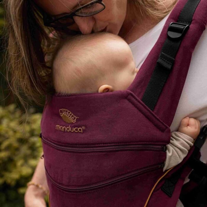 Manduca XT Denim Berry - marsupiu ergonomic de purtare - imagine 4